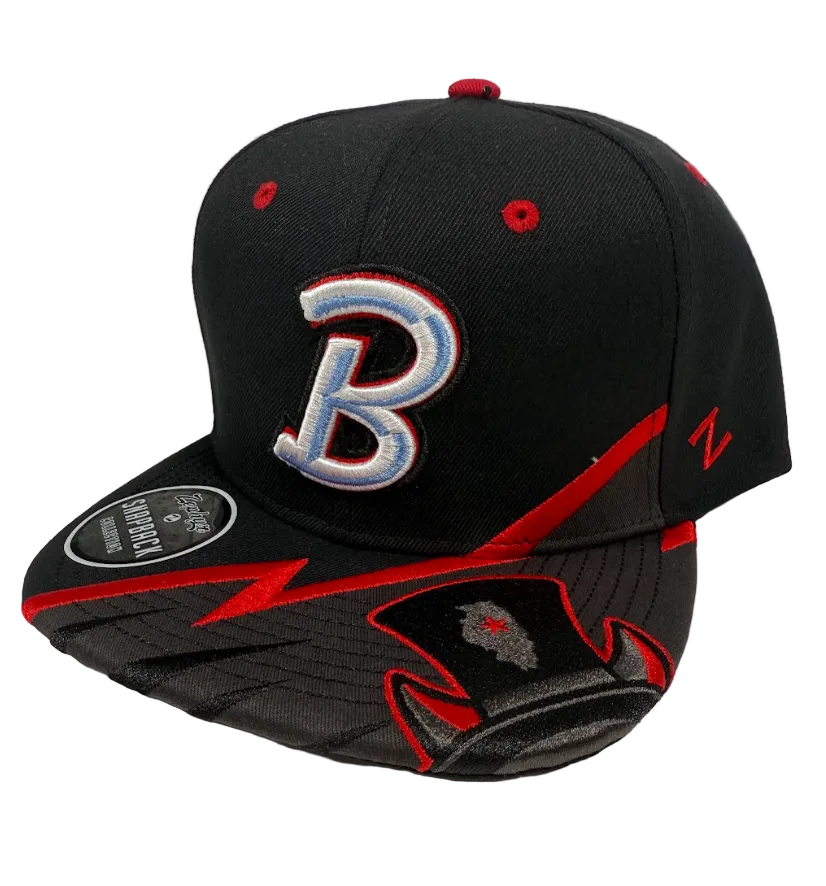 Bloomington Bison Z11 Bolt Flatbill Snapback Hat – Game Day Shop