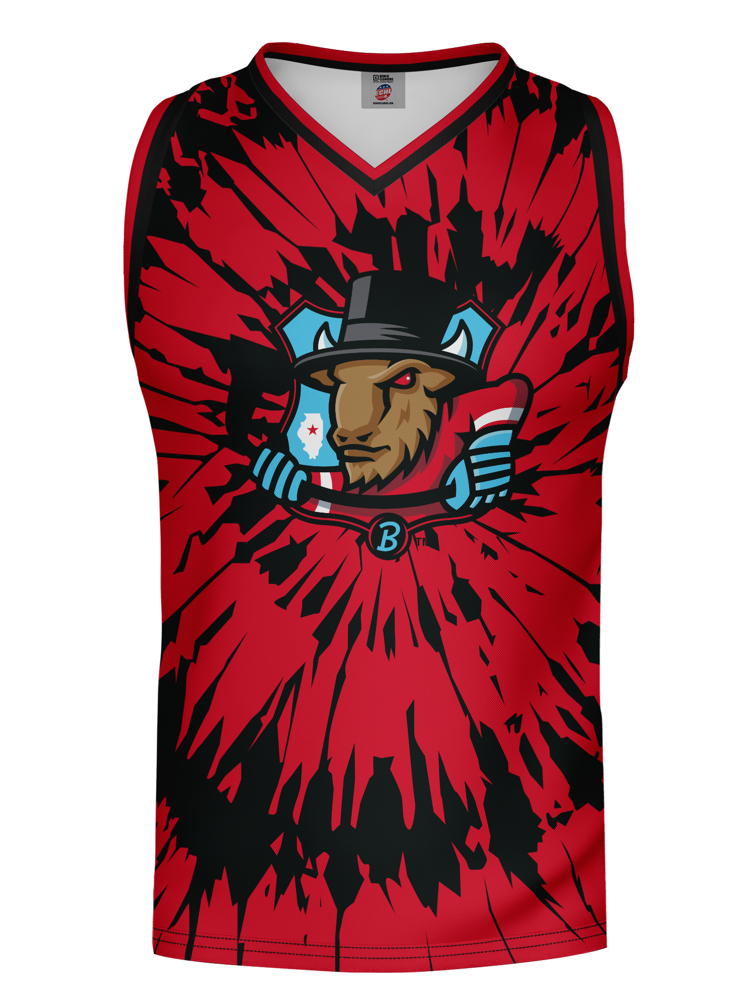 Bison Tie-Dye Hockey Tank