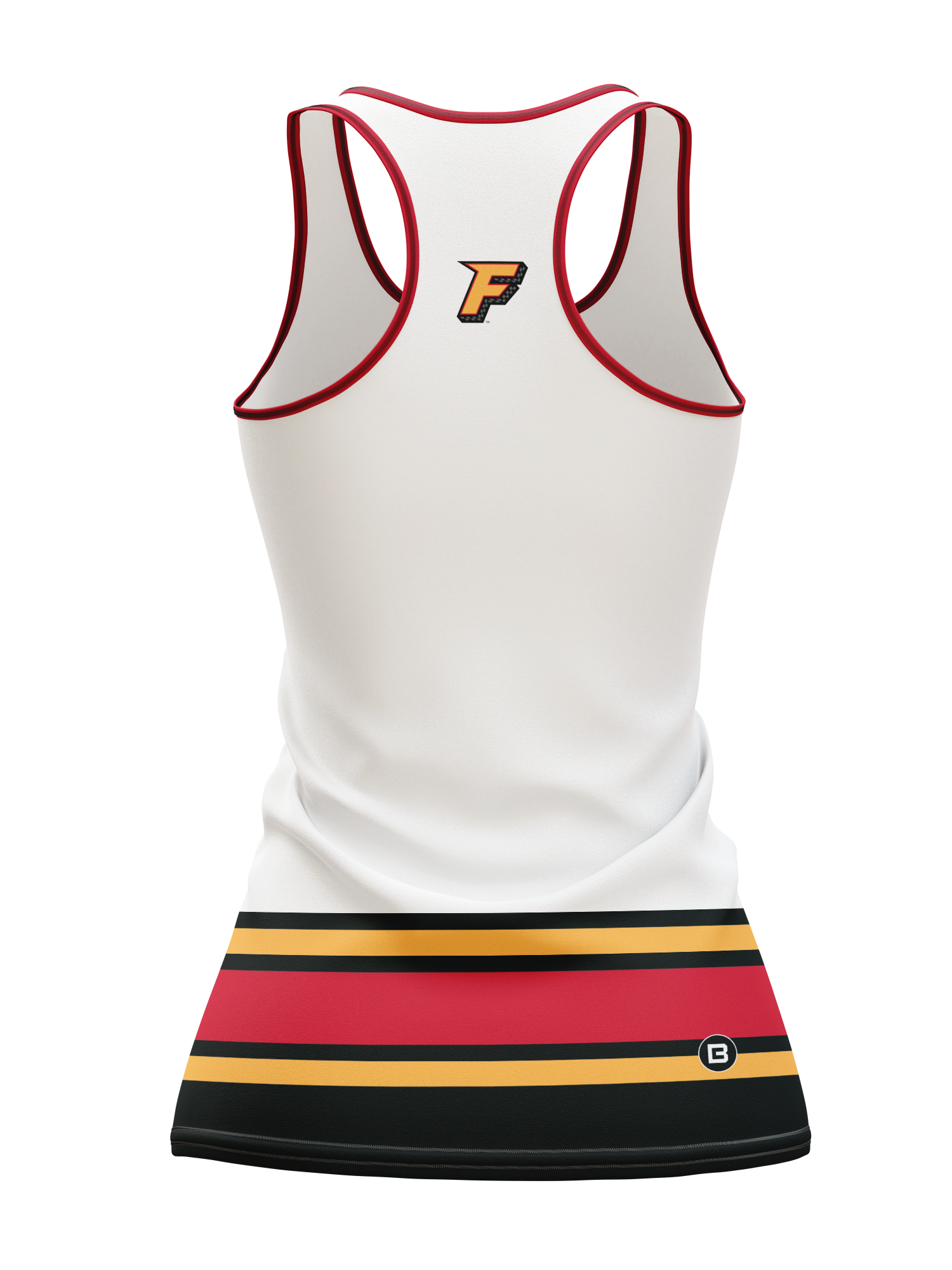 Fuel White Women's Racerback Hockey Tank