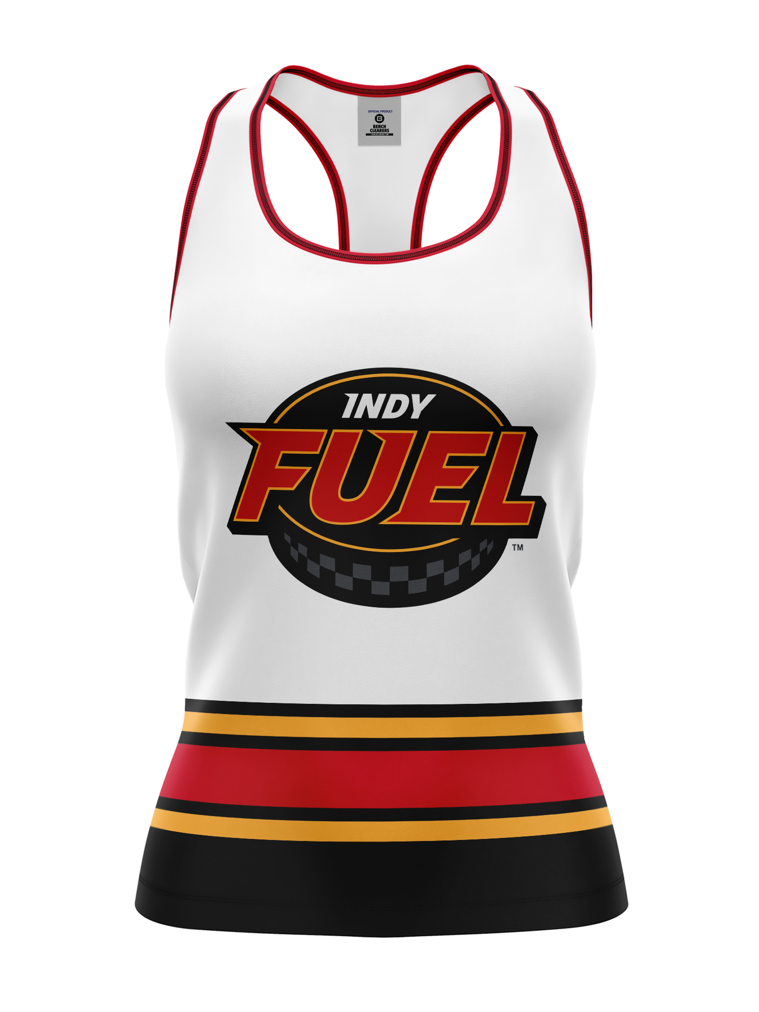 Fuel White Women's Racerback Hockey Tank