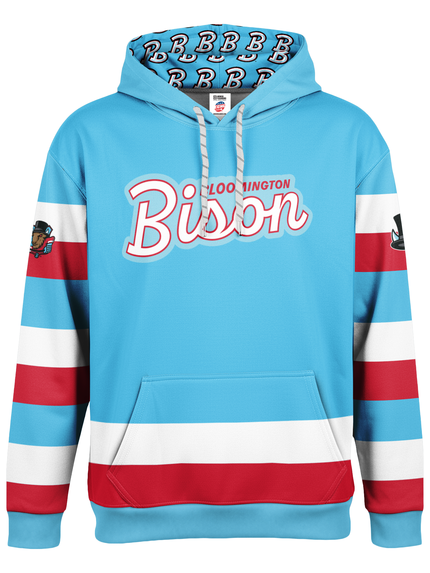 Bison Powder Blue Alternate Hockey Hoodie