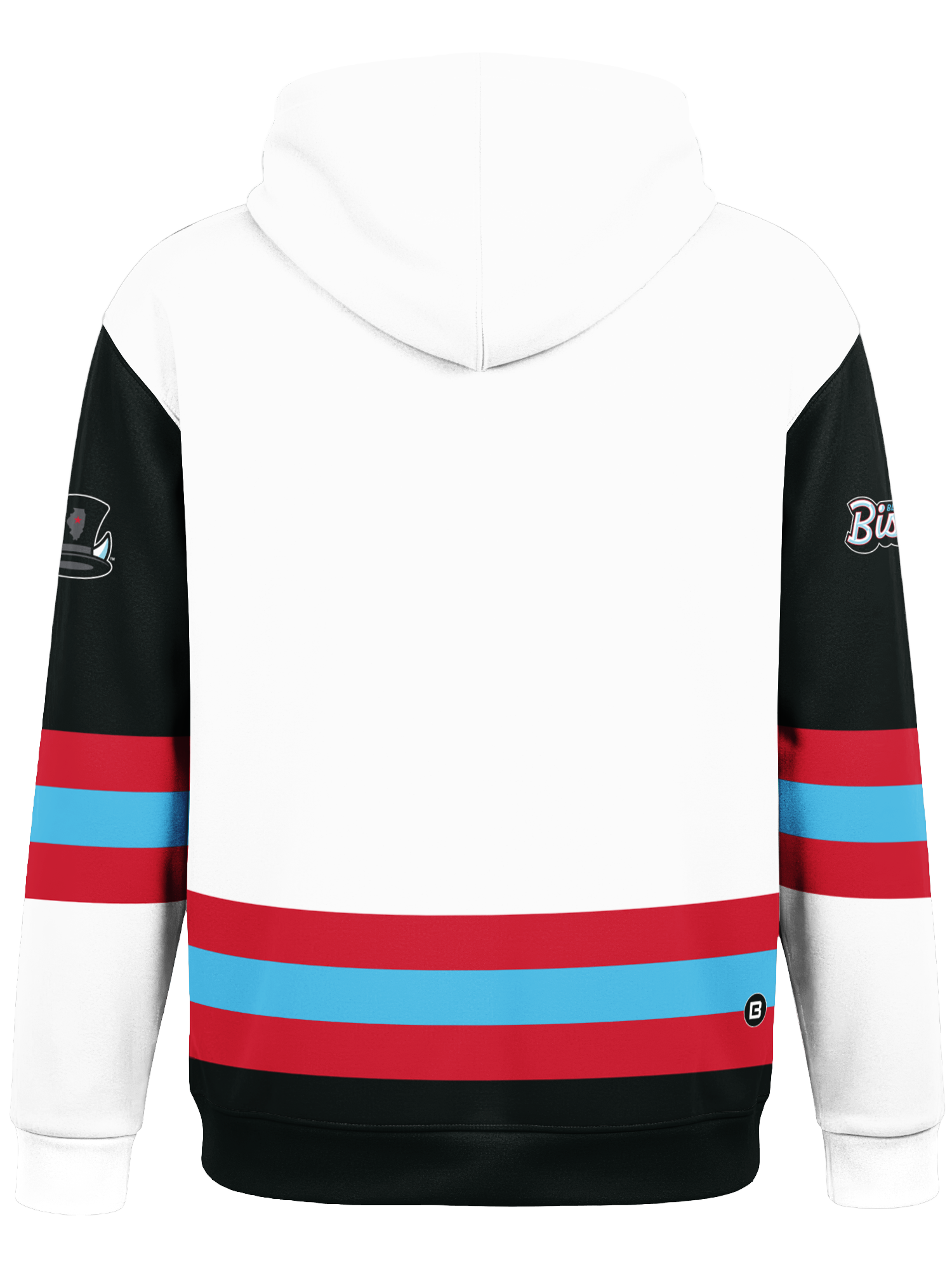 Bison White Hockey Hoodie