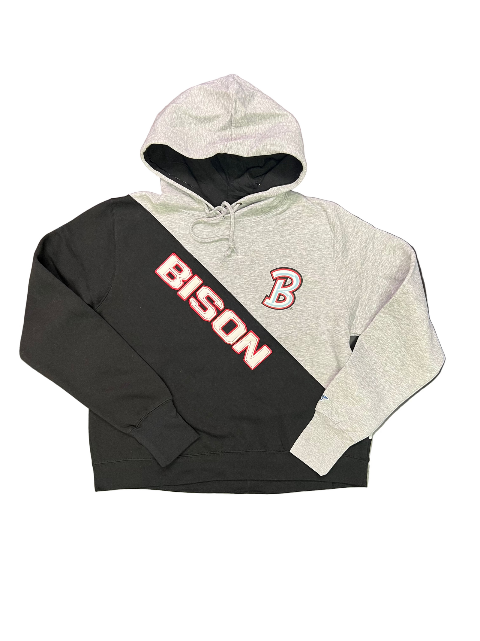 Bison Women's Diagonal Contrast Hoodie