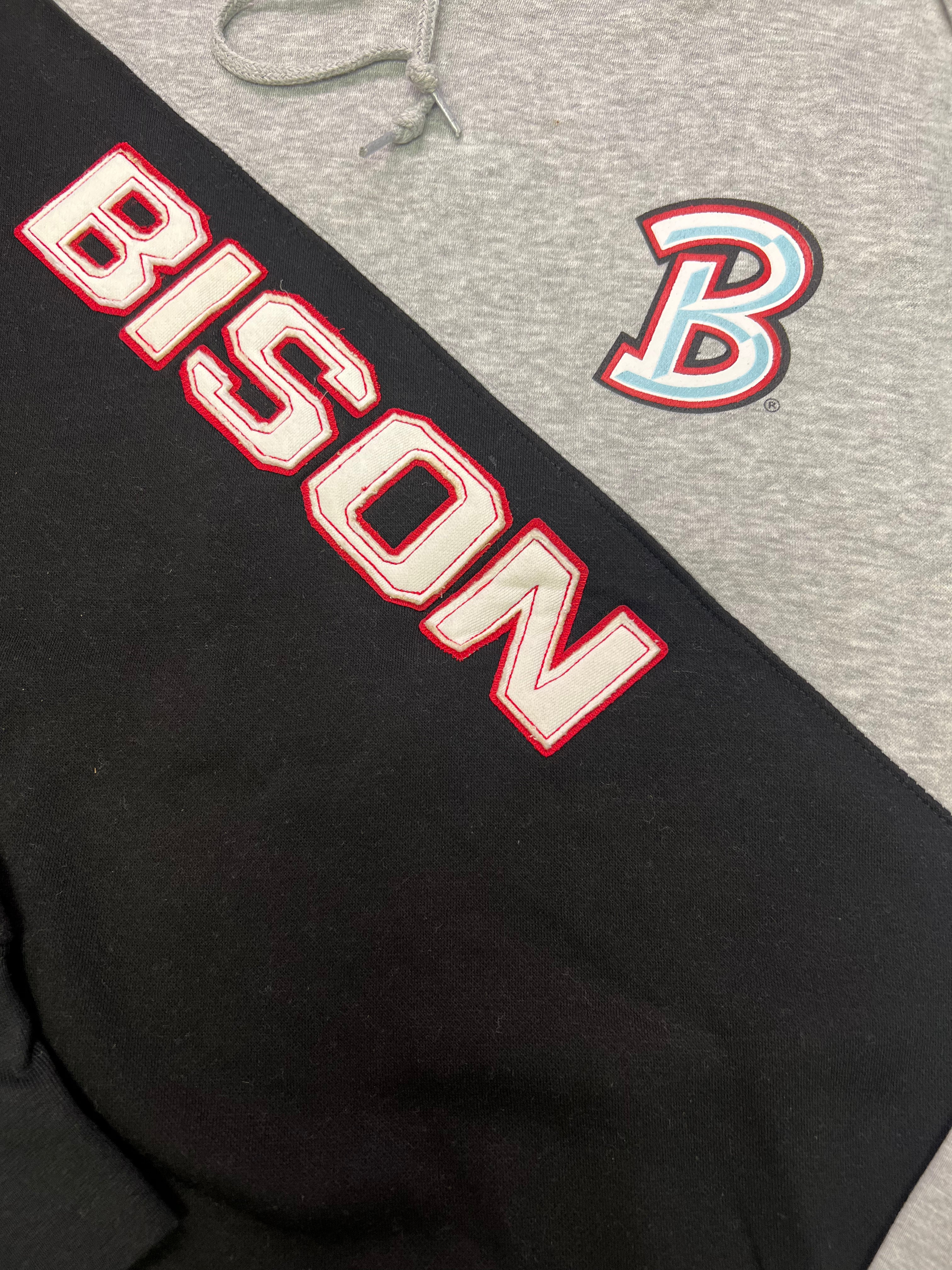 Bison Women's Diagonal Contrast Hoodie
