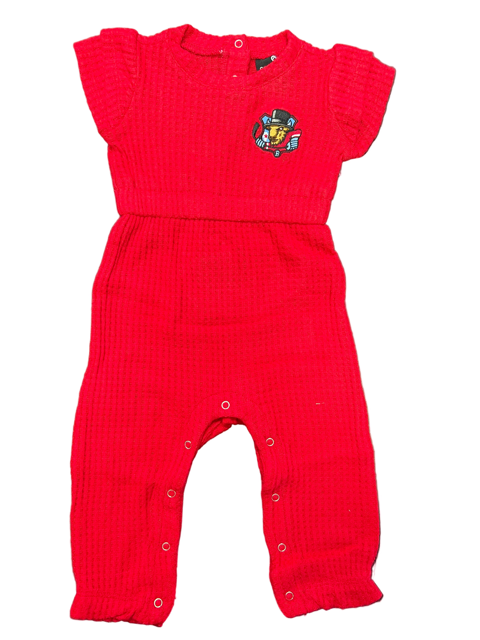 Bison Infant Waffle Romper