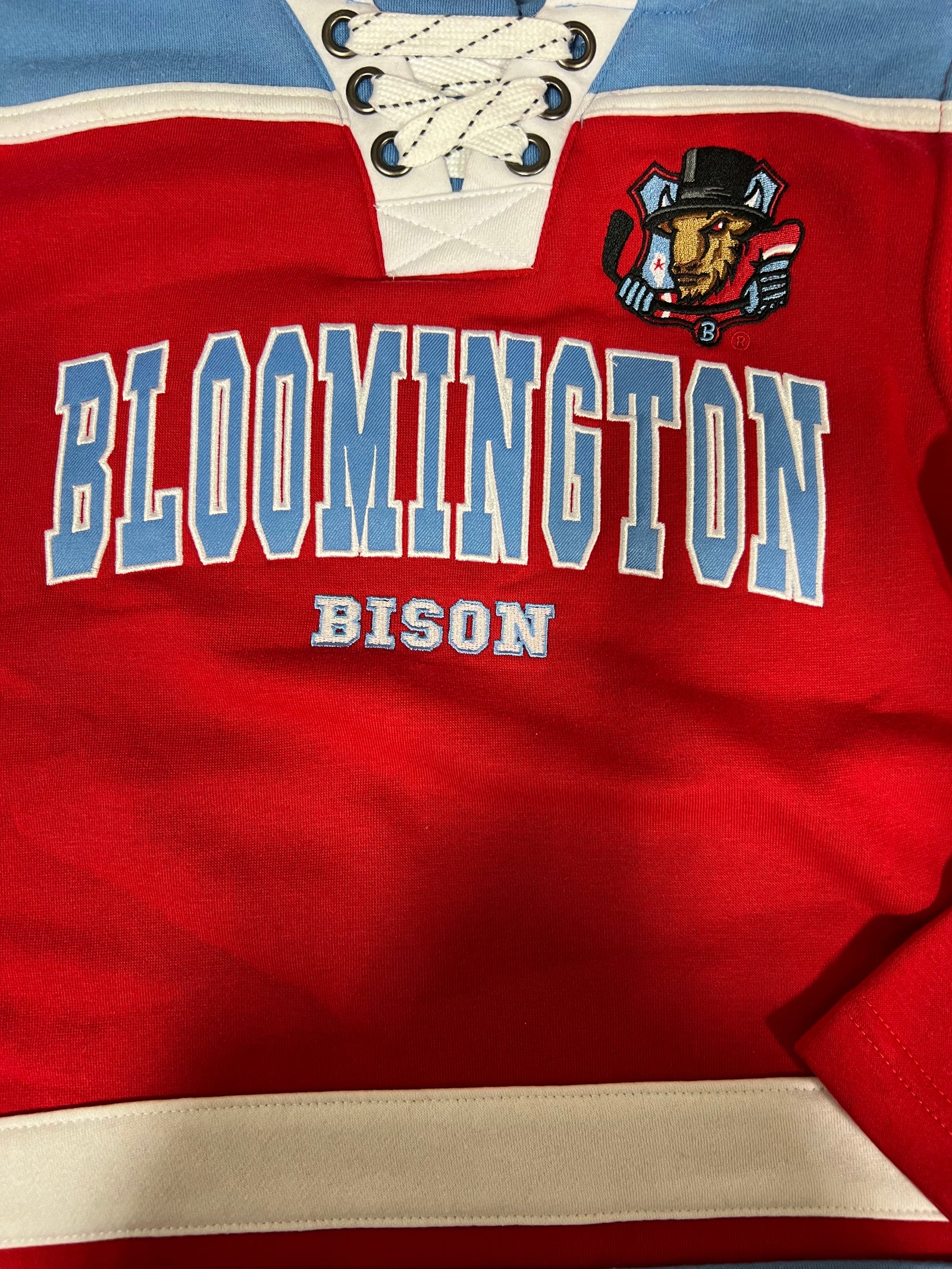 Bison Youth Rivalry Red/Blue Hoodie