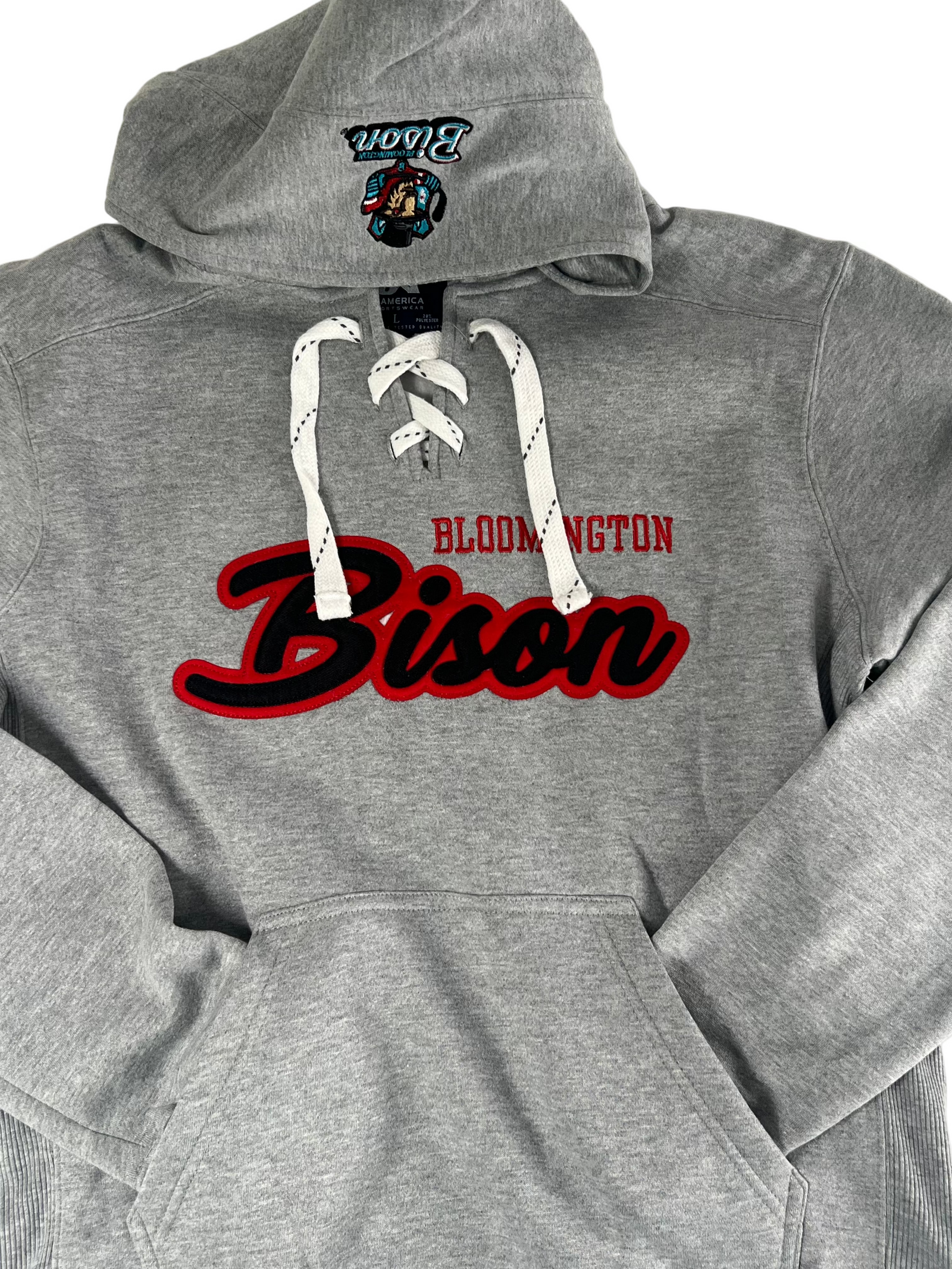 Bison Oxford Laced Hoodie