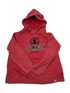 Bison Women's Red Burnout Hoodie