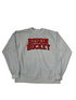 Bison Powder Blue Blockbusted dyed ringspun crew
