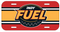 Fuel 6 x 12 Plastic License Plate
