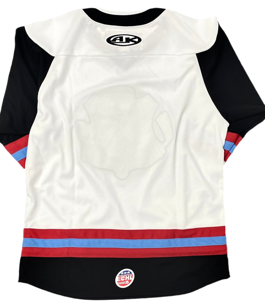 Bison White Replica Jersey