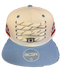 Bison White Lacer Flat Bill Hat
