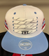 Bison White Lacer Flat Bill Hat