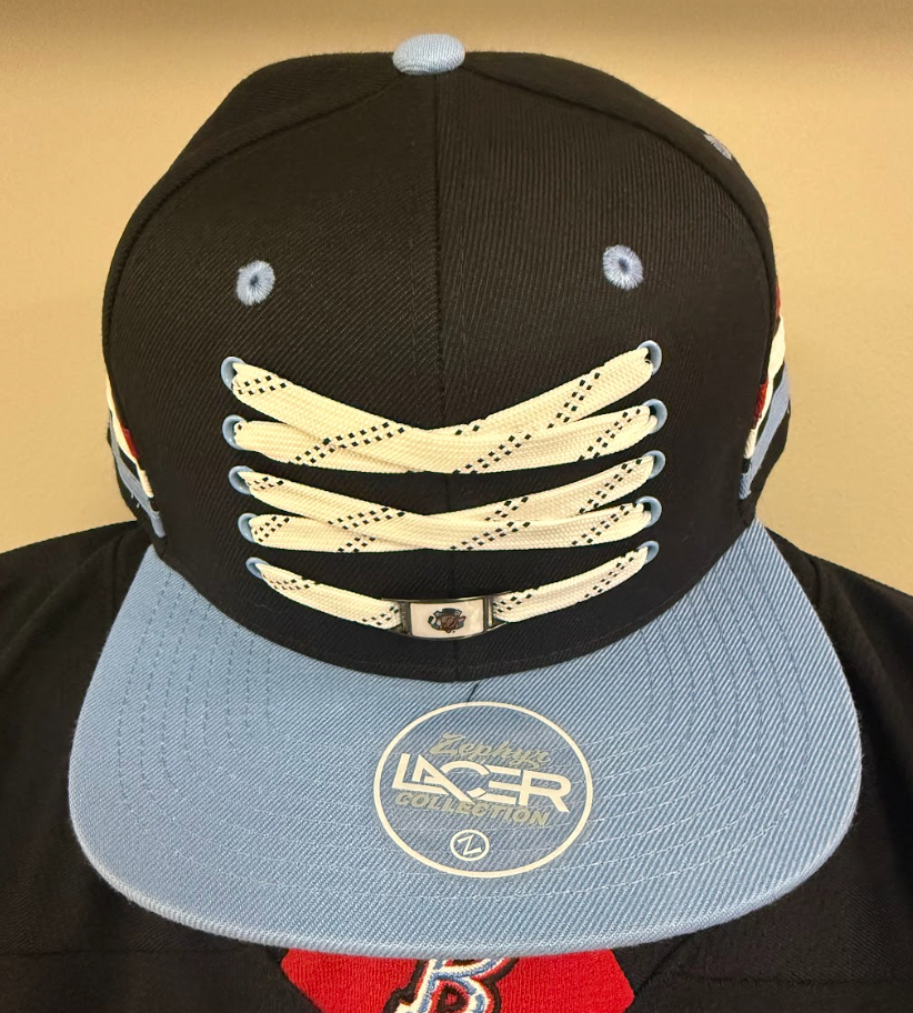 Bison Black Lacer Flat Bill Hat