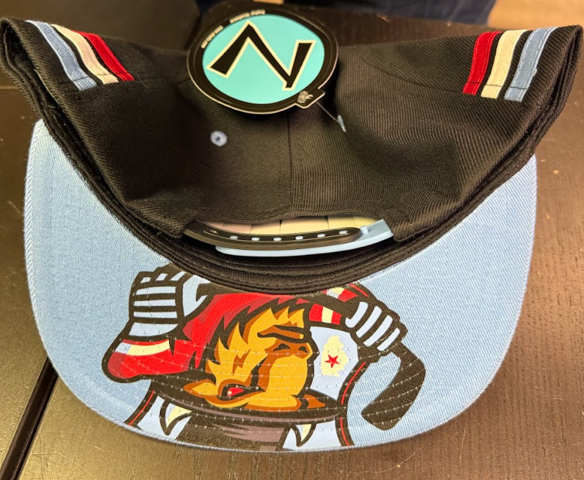 Bison Black Lacer Flat Bill Hat