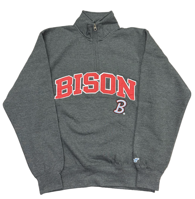 Bison Charcoal Big Detroit 1/4 Zip