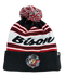 Bison EZScript Black & White Knit Hat