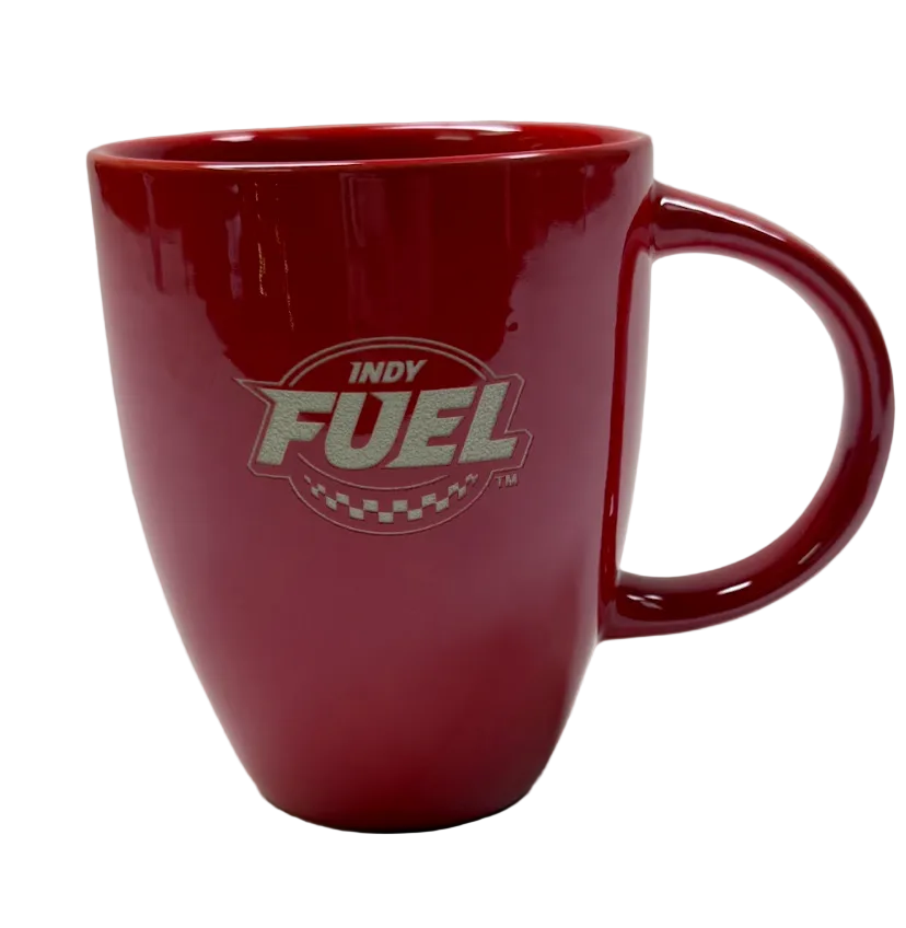 Fuel Red Engraved Mug