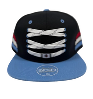 Bison Black Lacer Flat Bill Hat