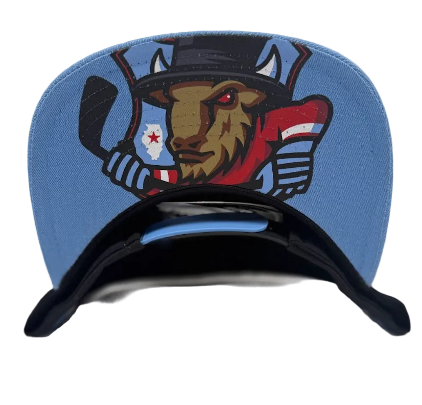 Bison Black Lacer Flat Bill Hat