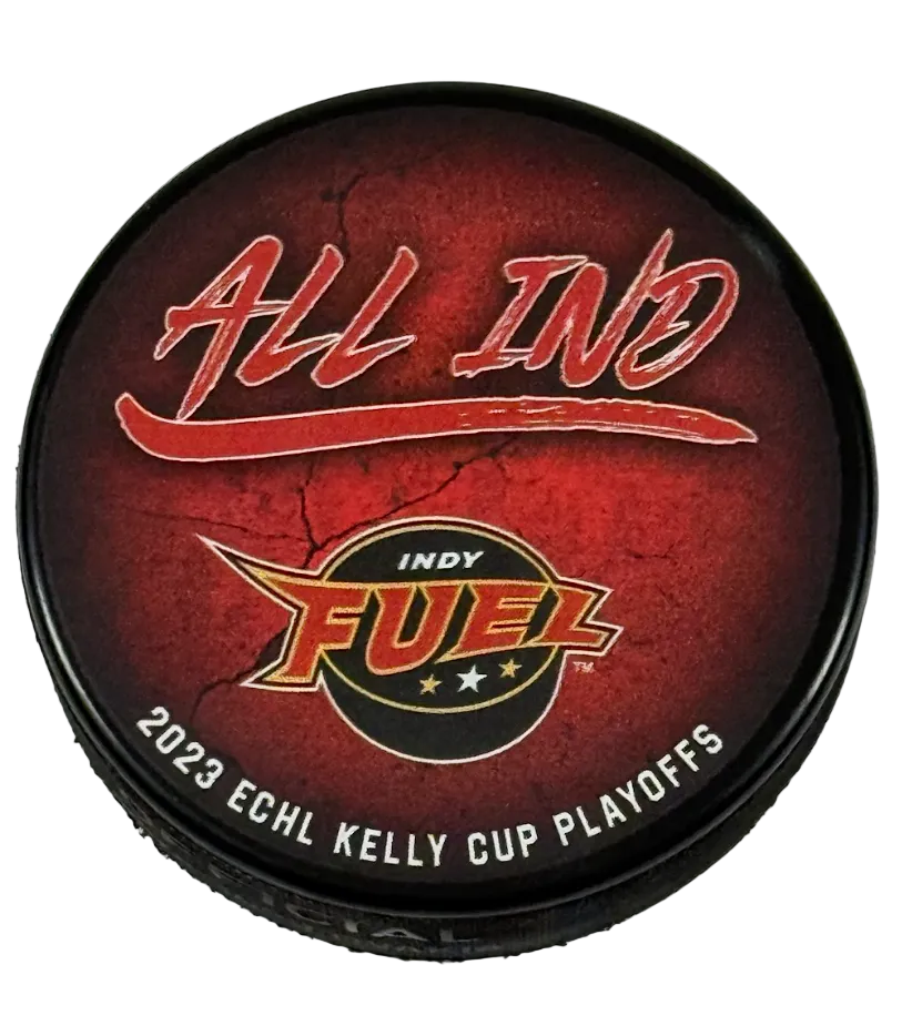 Fuel Vintage Logo 2023 Playoff puck.