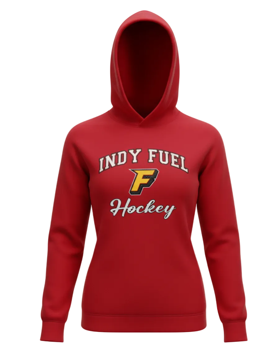 Fuel Women's Red Skipper Long Sleeve Hoodie Tee