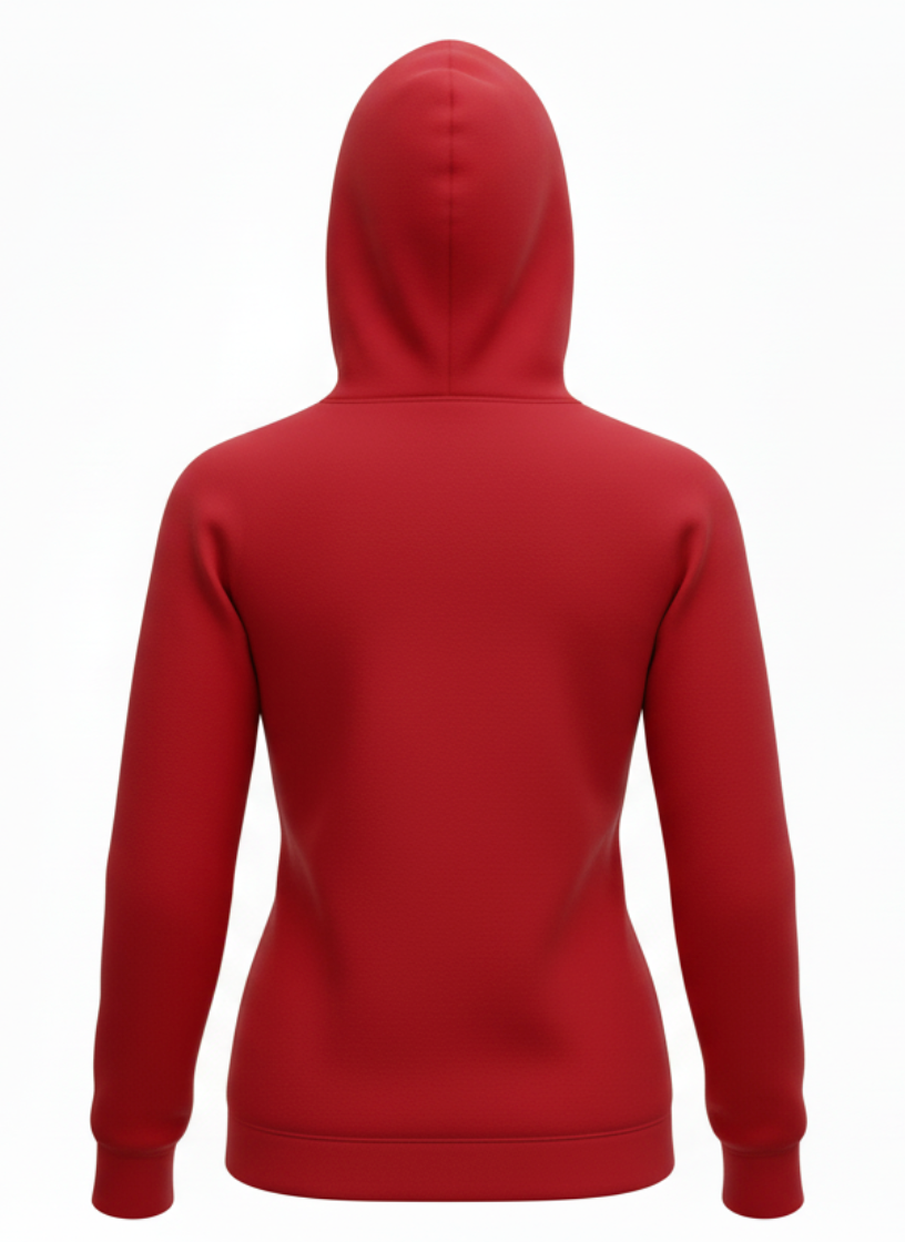 Fuel Women's Red Skipper Long Sleeve Hoodie Tee