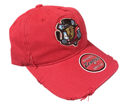 Bison Red Official Sanction Adjustable Hat