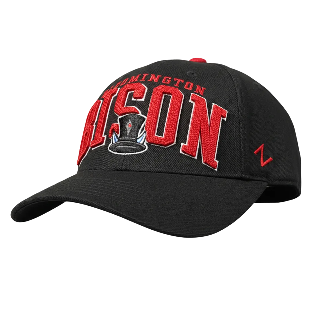 Bison Black Recon Snapback Hat