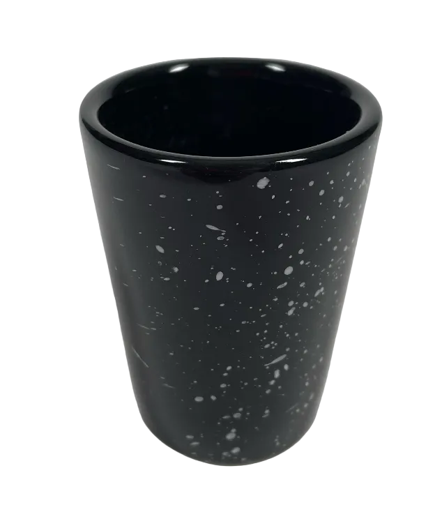 Bison Black Speckled Shot Glass