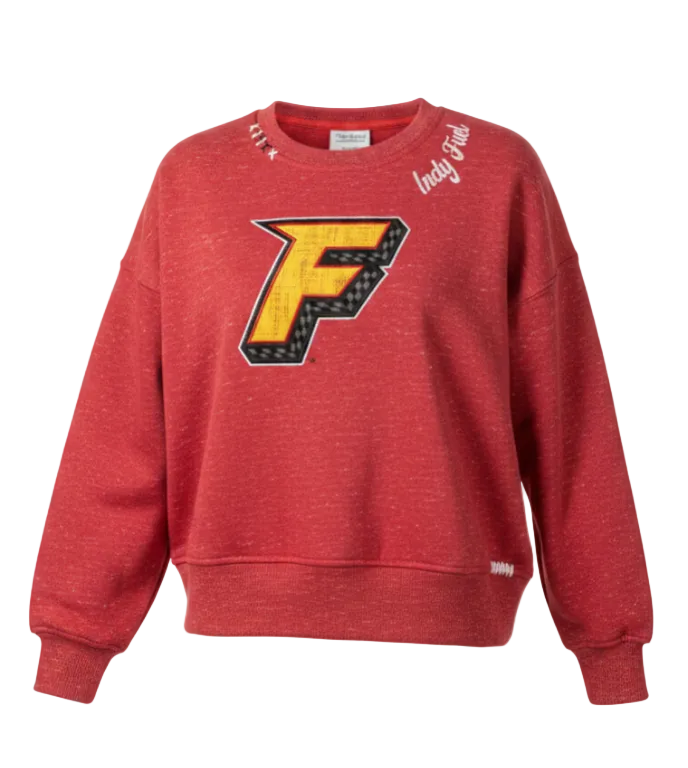 Fuel Youth Girl's Just A Minute Red Crew