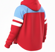 Bison Toddler Girls Reflection Red Hooded Tee