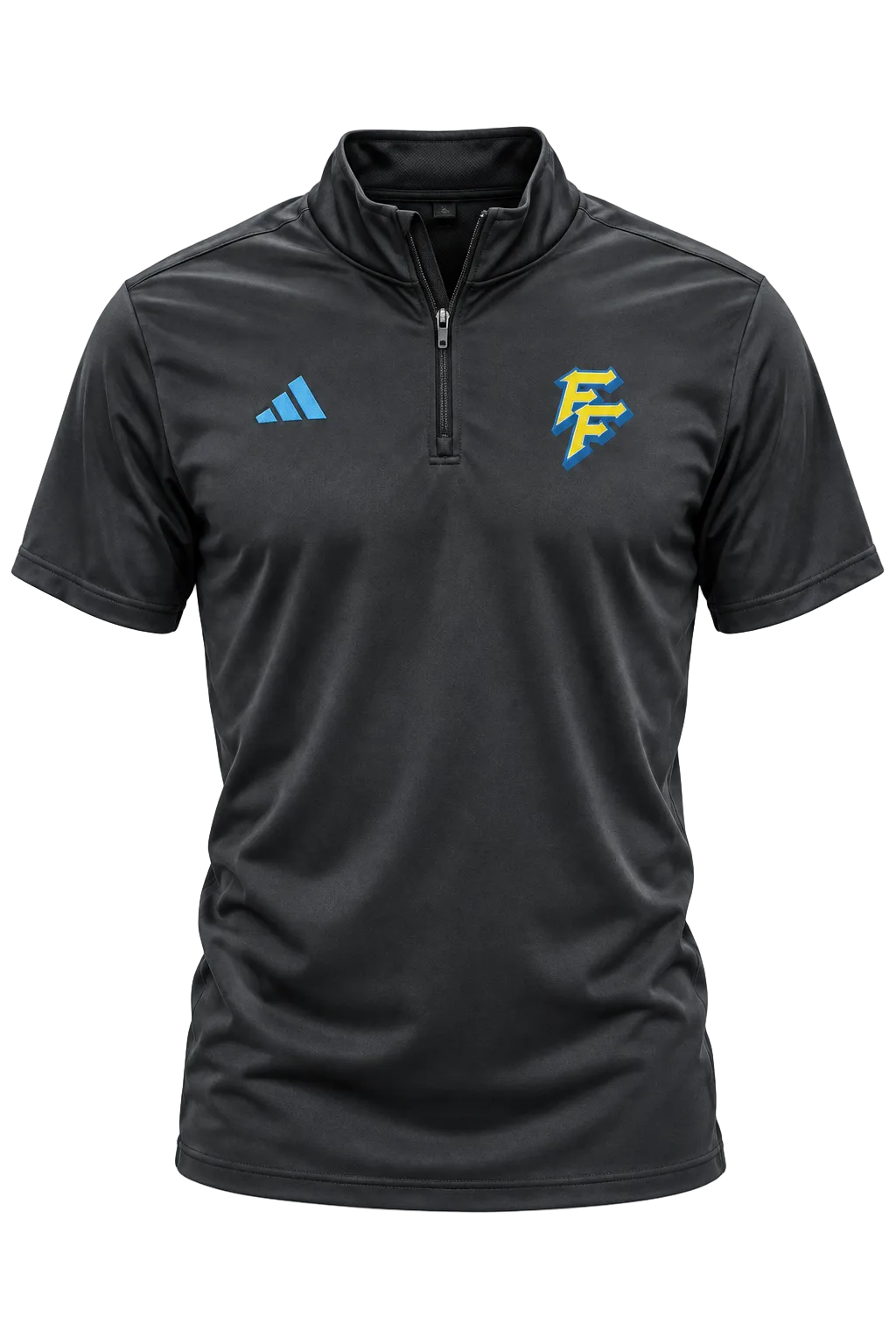 Freight Short Sleeve Black 1/4 Zip