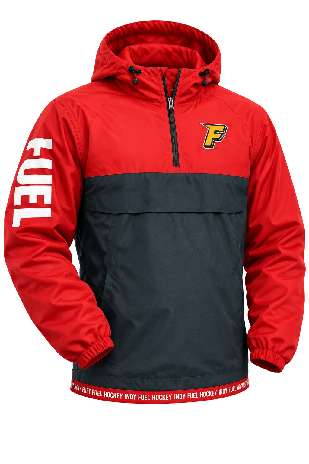 Fuel Reloaded 1/2 Zip Red Anorak Jacket