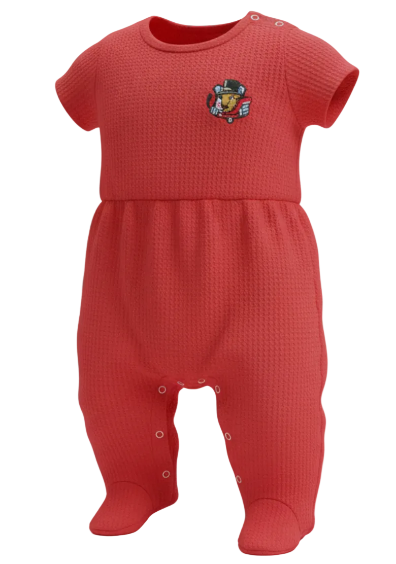 Bison Infant Waffle Romper