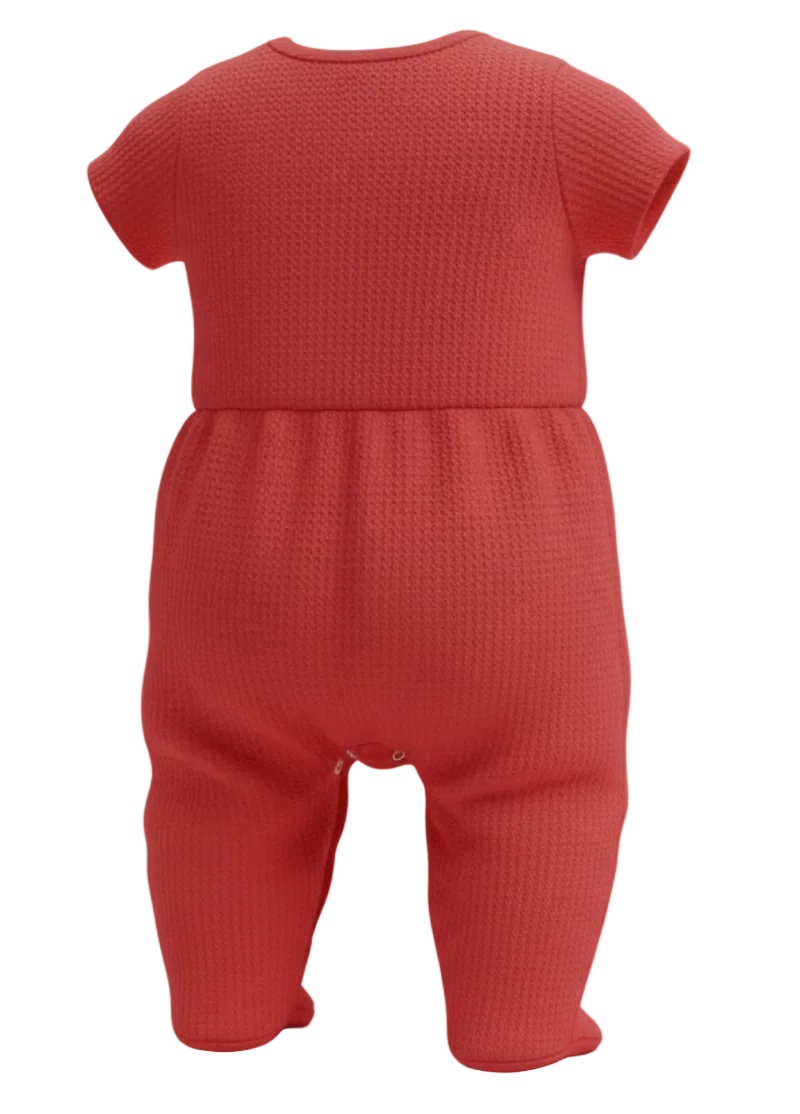 Bison Infant Waffle Romper