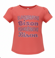 Bison Youth Girls Princess Tee