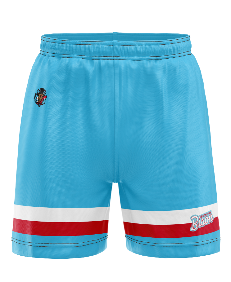 Bison Powder Blue Alternate Hockey Shorts