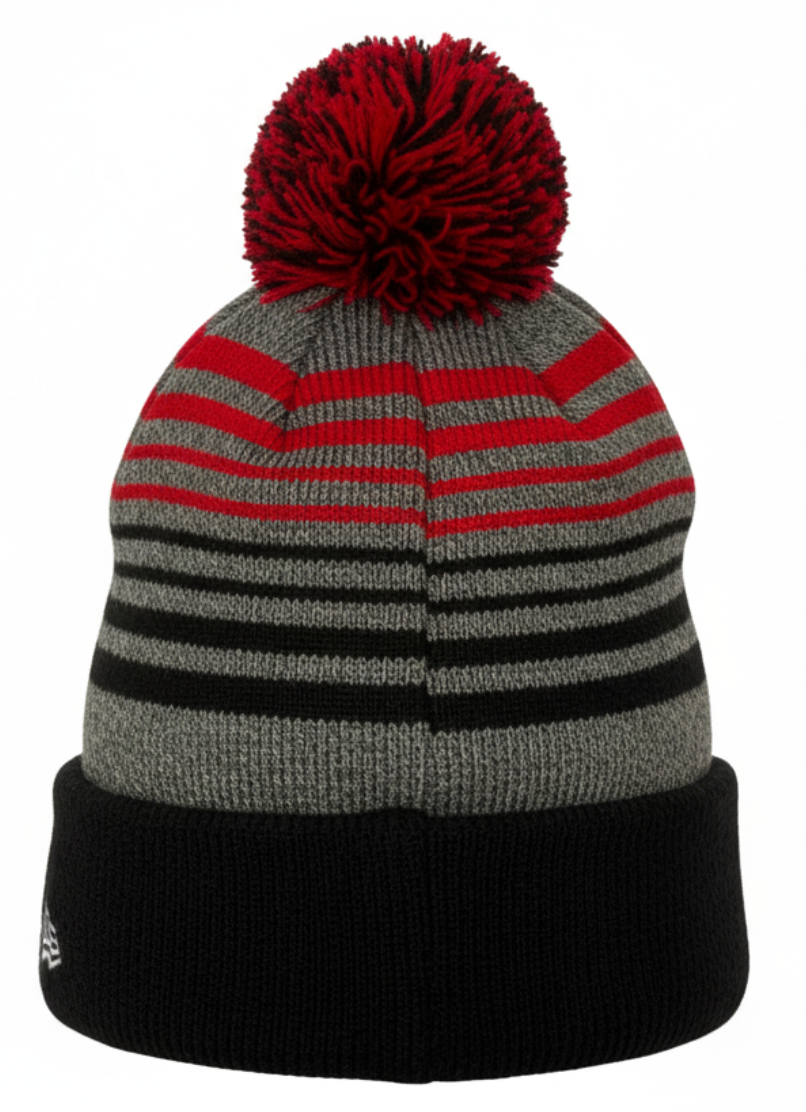 Bison Two Tone Striped Beanie
