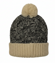 Bison Heavy Gauge Black & Tan Beanie