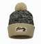 Bison Heavy Gauge Black & Tan Beanie