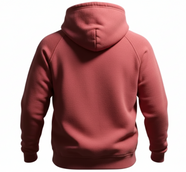 Bison Women's Red Burnout Hoodie