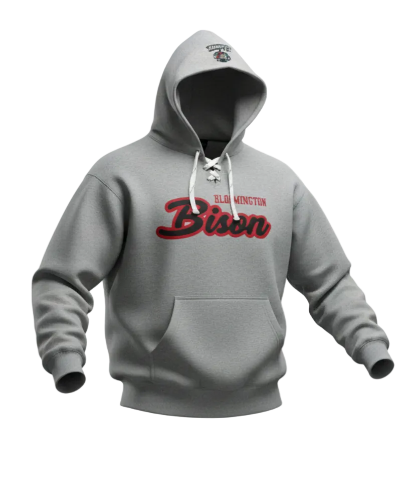 Bison Oxford Laced Hoodie