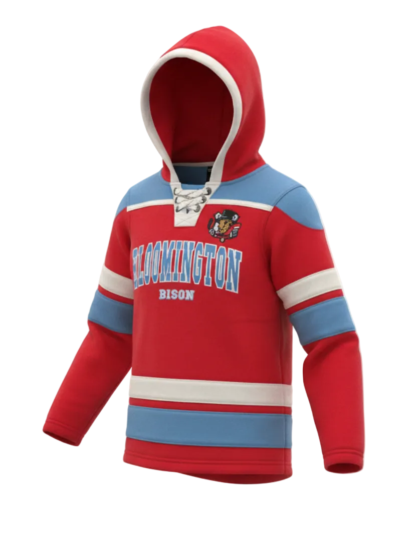 Bison Youth Rivalry Red/Blue Hoodie