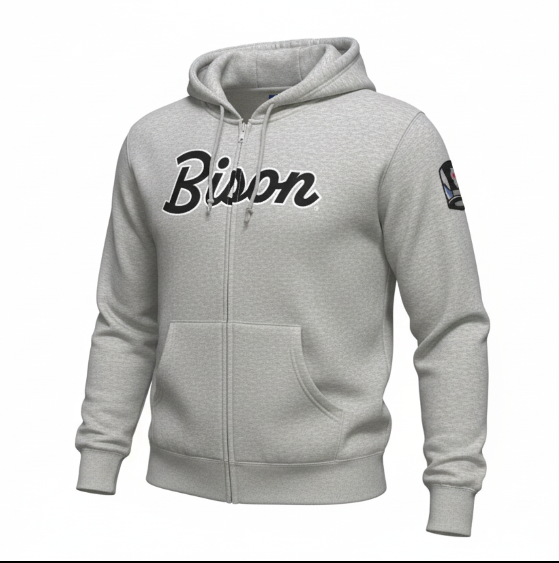Bison Hats & Horns Zip Up Hoodie