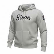 Bison Hats & Horns Zip Up Hoodie
