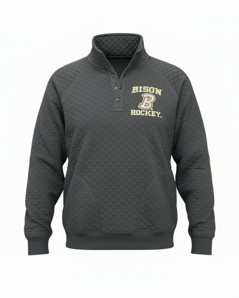 Bison Chain Mail Oxford Quilted Pullover