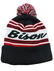 Bison EZScript Black & White Knit Hat