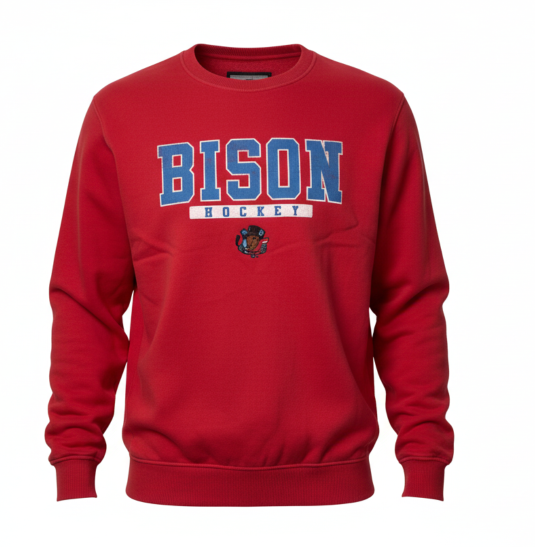 Bison Red Cap-E-Tan Crew