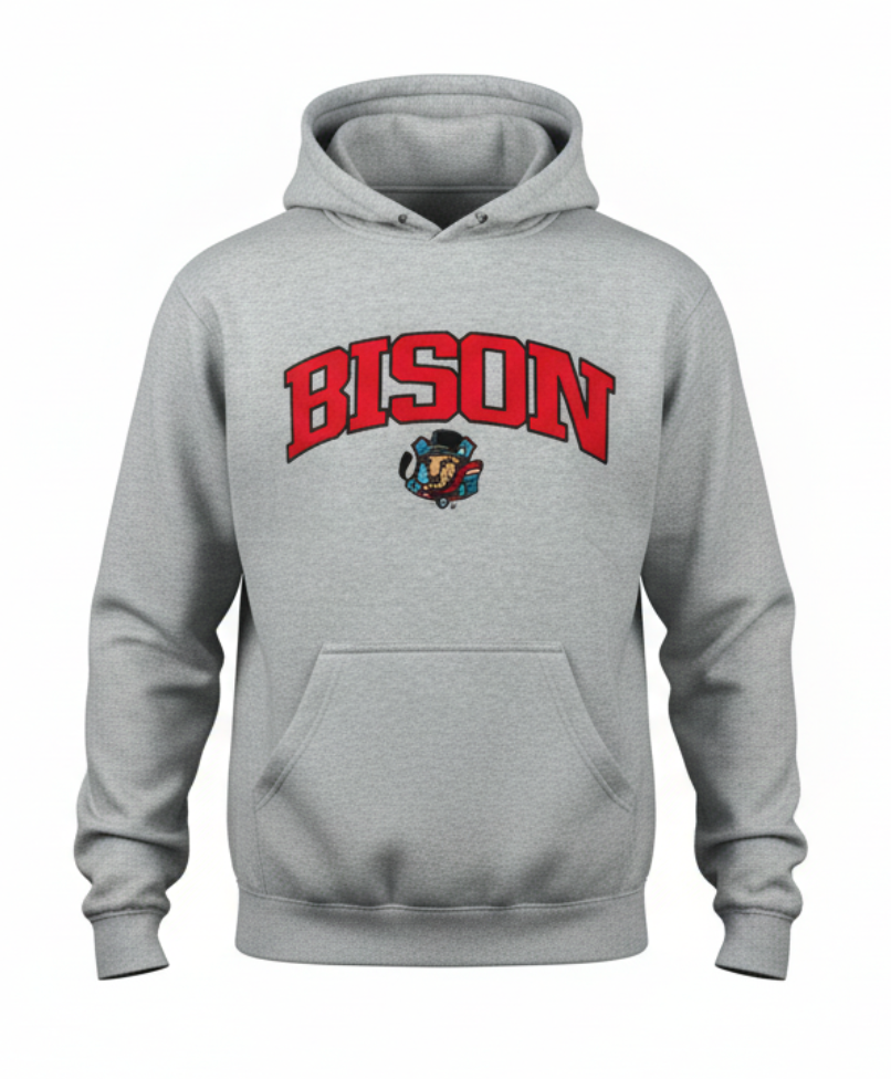 Bison Oxford Fleece Hoodie